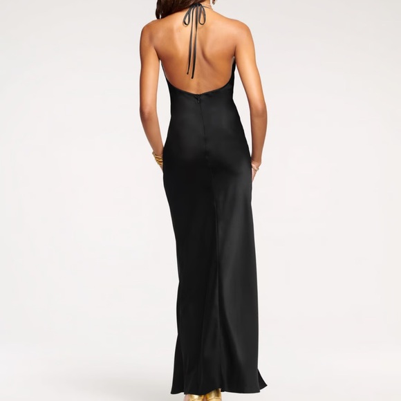 Ramy Brook Valentina Plunging Halter Gown - Picture 5 of 5
